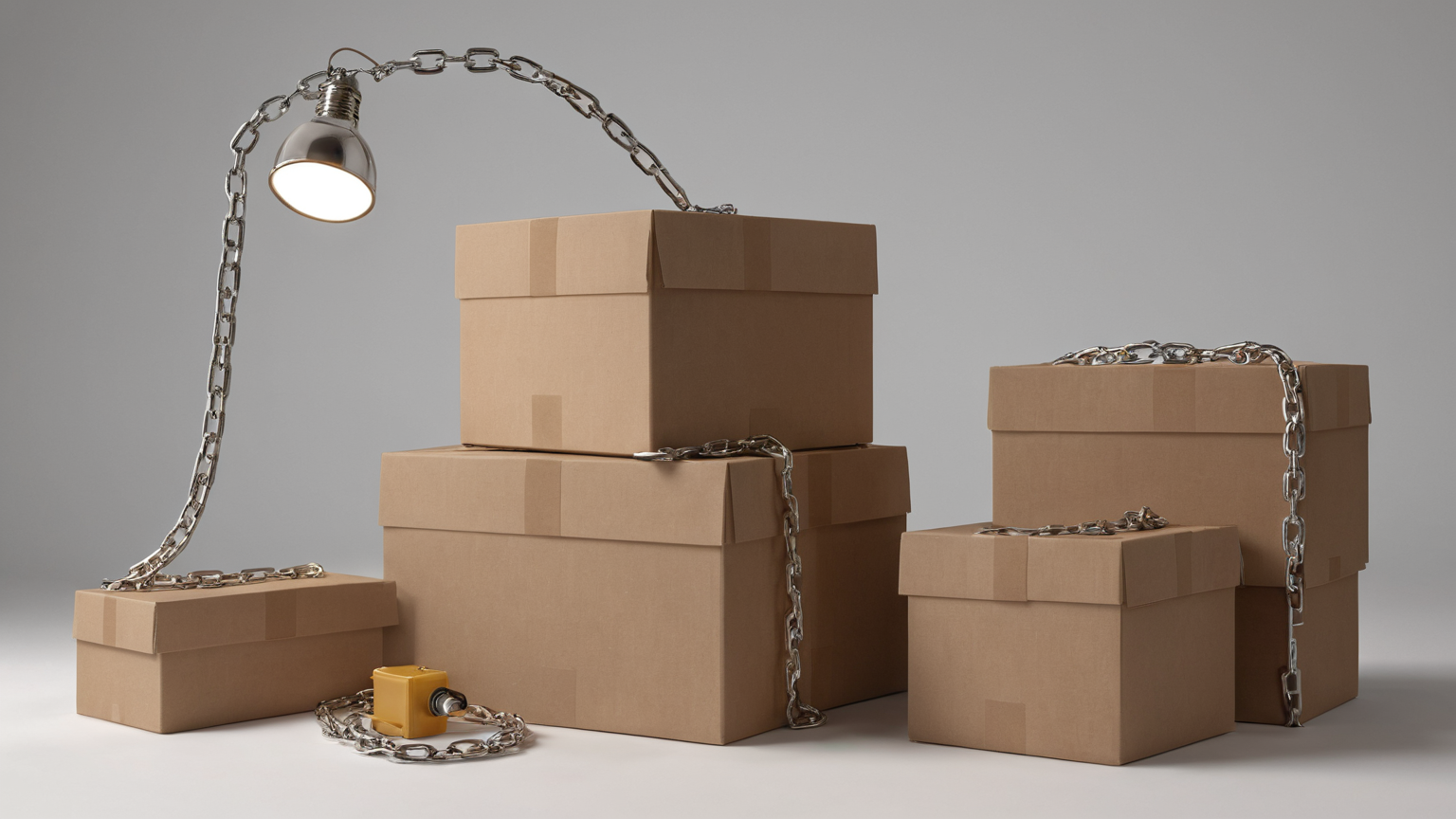 Package provenance represented by nested boxes and inspection chain