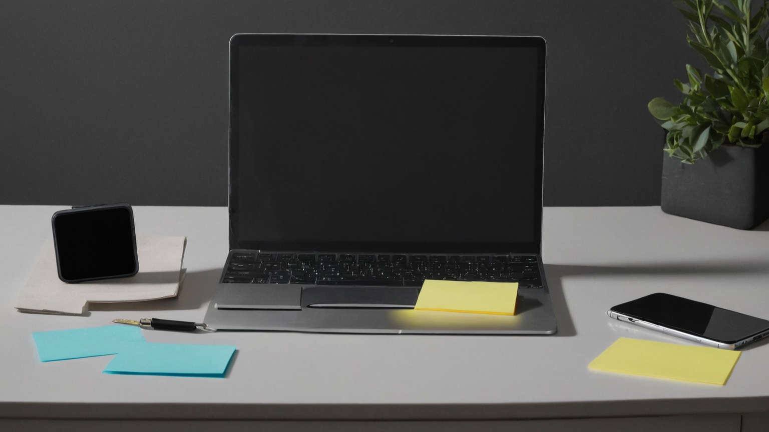 Hardware key and blank notes
