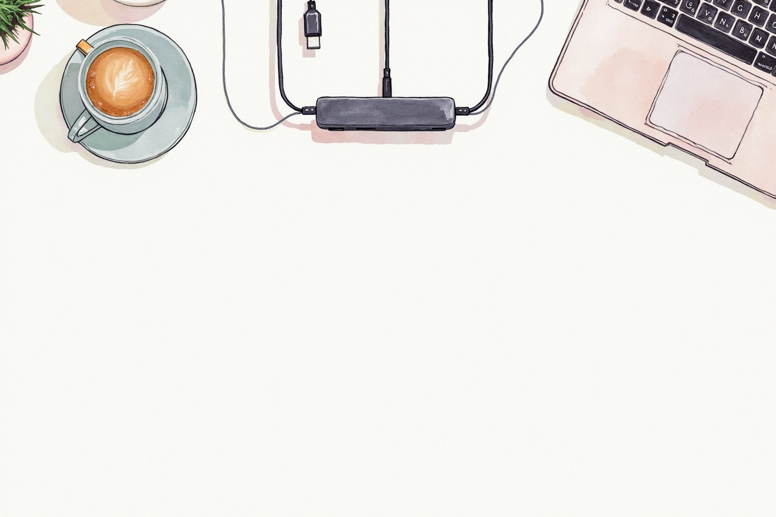 Hand plugging USB-C cable into laptop side