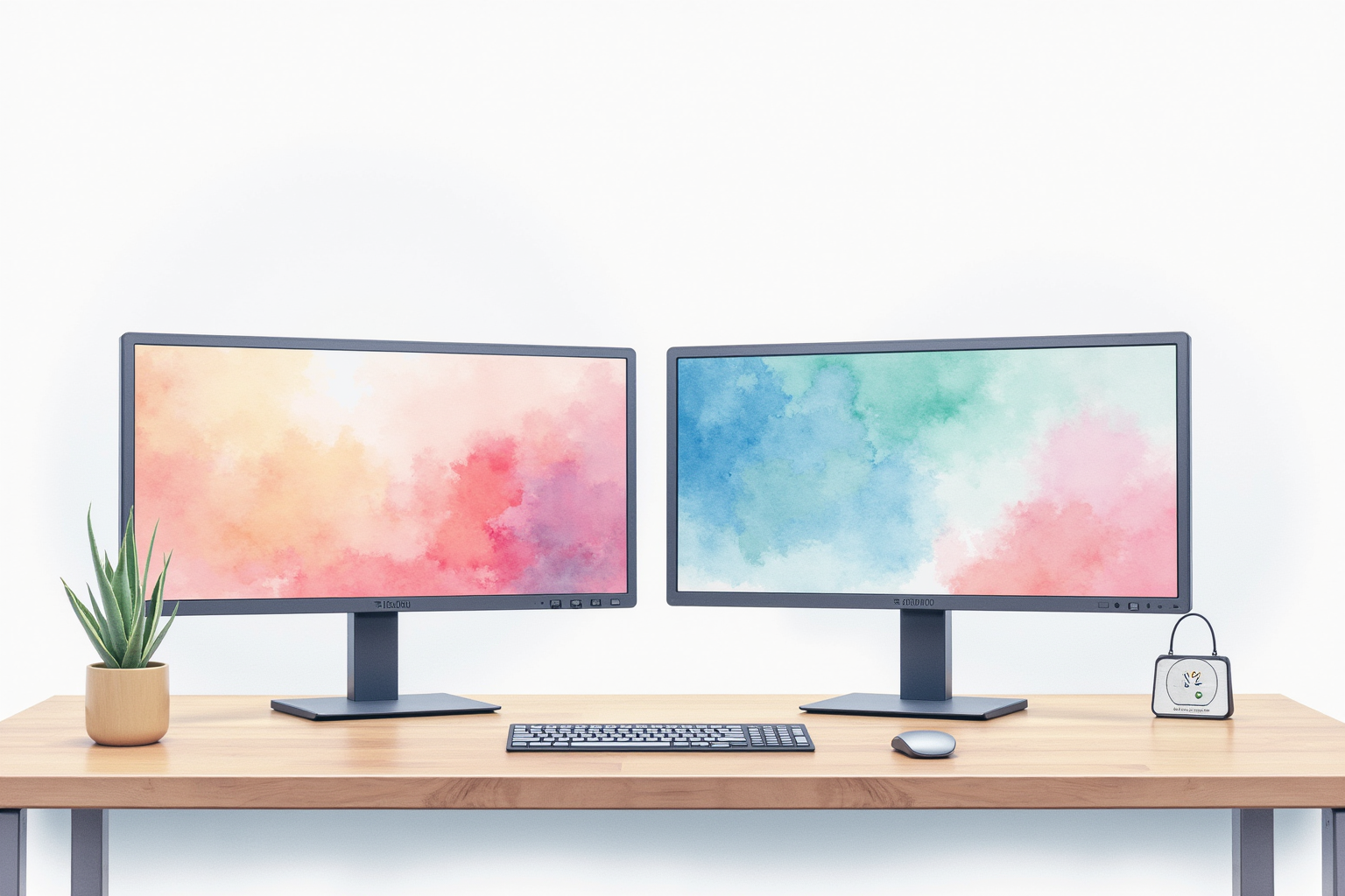 Multiple monitor arm types comparing single, dual, vesa designs
