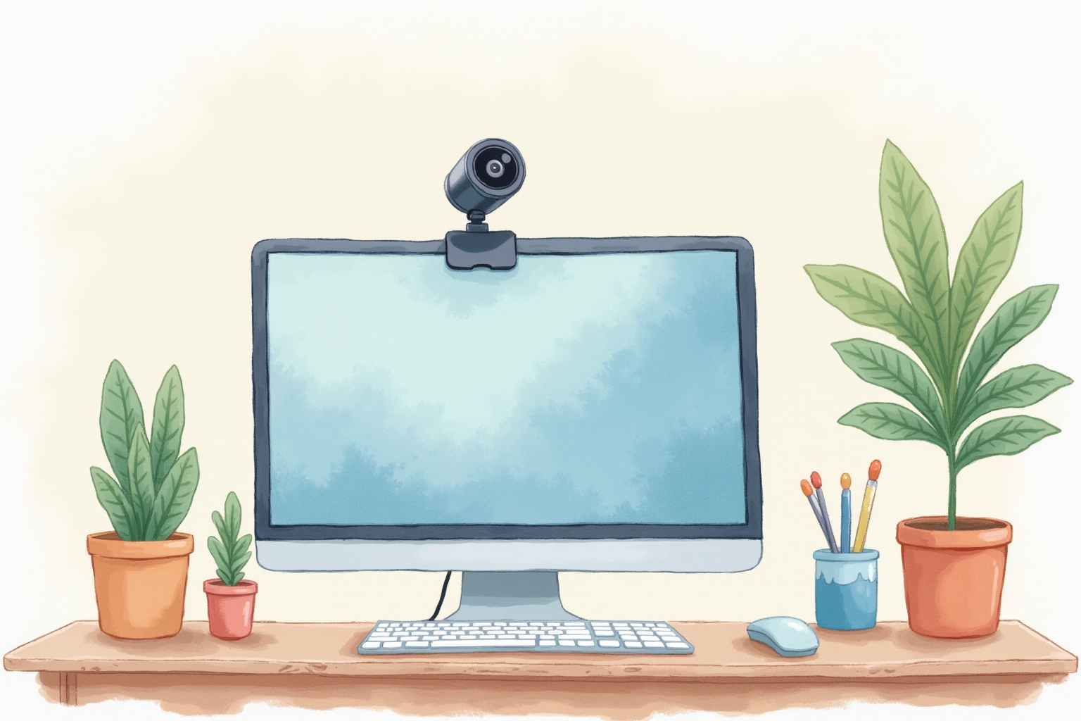 Hand adjusting brightness on monitor light bar control