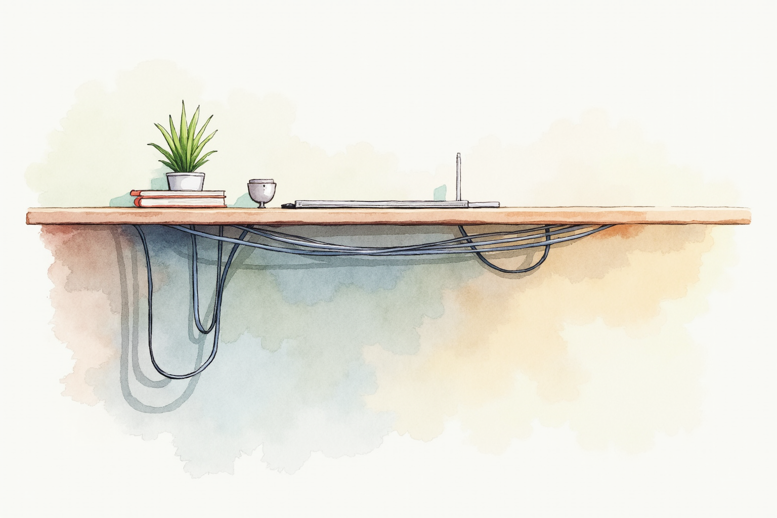 Person using mouse smoothly across large desk mat surface